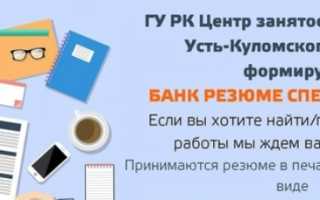 Пошаговые инструкции по ЛК ГУ РК «ЦЗН Усть-Куломского района»