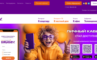 Как можно войти в личный кабинет портала Другой Телеком – инструкция