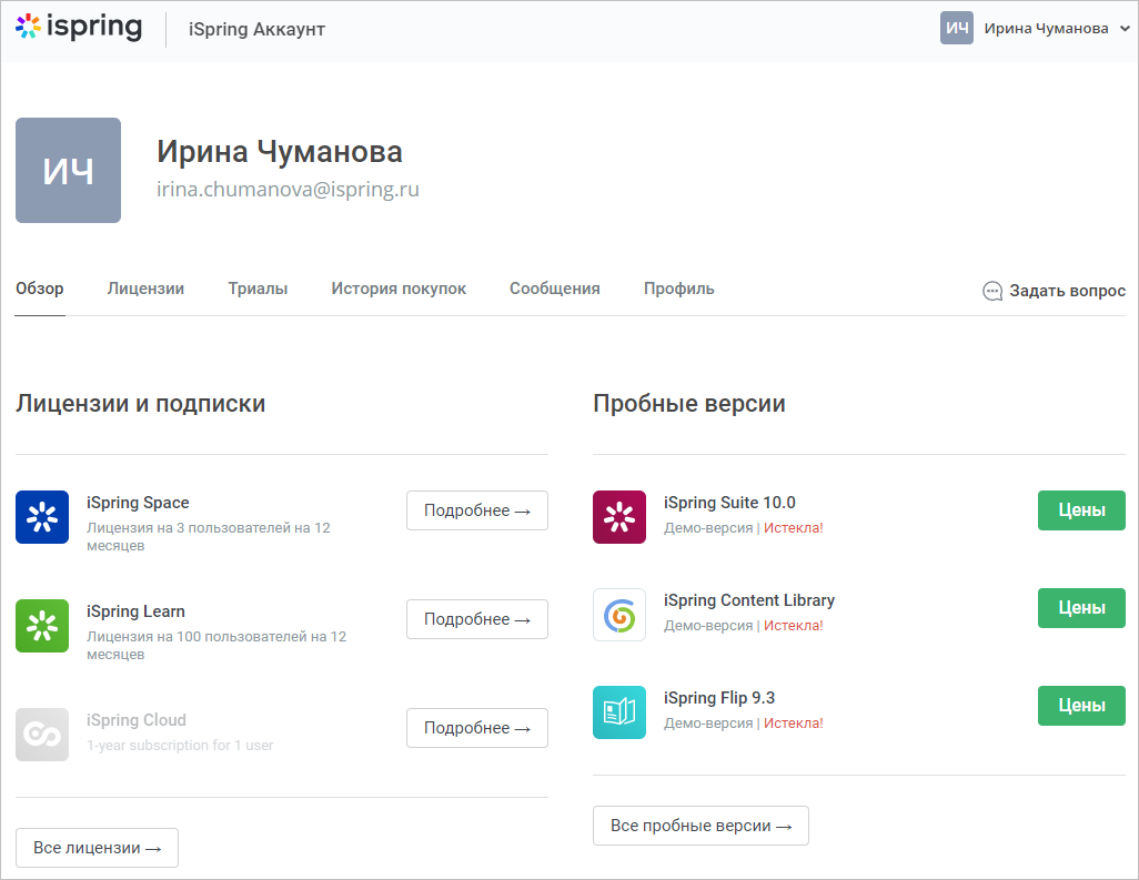 Как можно войти в личный кабинет портала iSpring Learn – инструкция