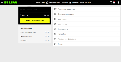 Как можно войти в личный кабинет сервиса Betera – пошаговая инструкция